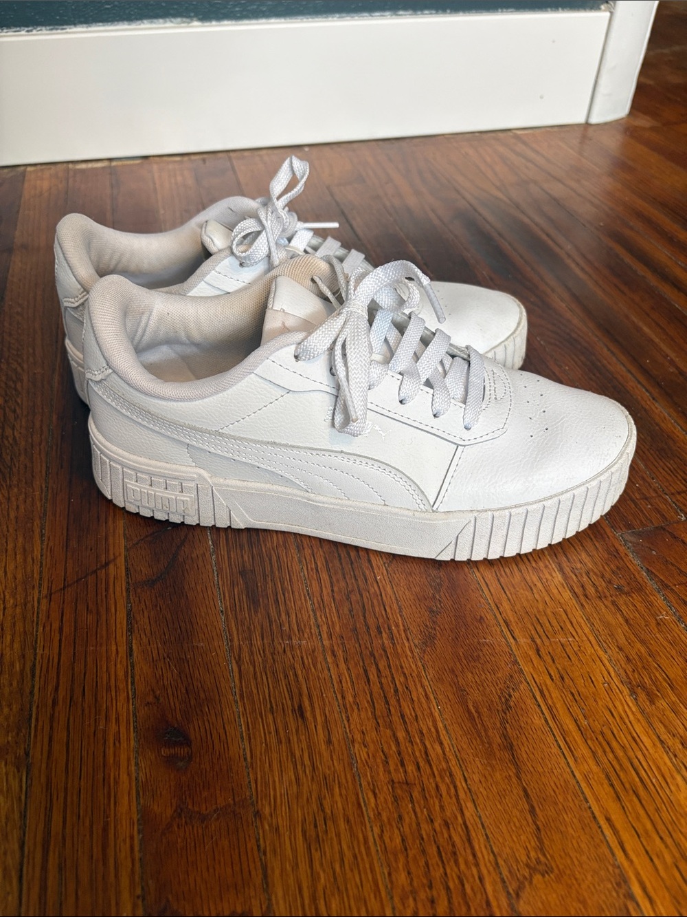 White Women's Platform Sneaker